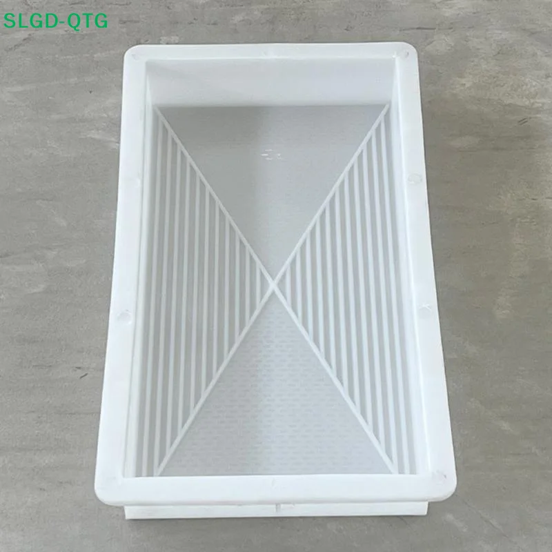 NEW 1Pcs Square Paving Stone Garden Path Art Antique Tile Plastic Mold Courtyard Non-Slip Concrete Floor Tile Production Mold