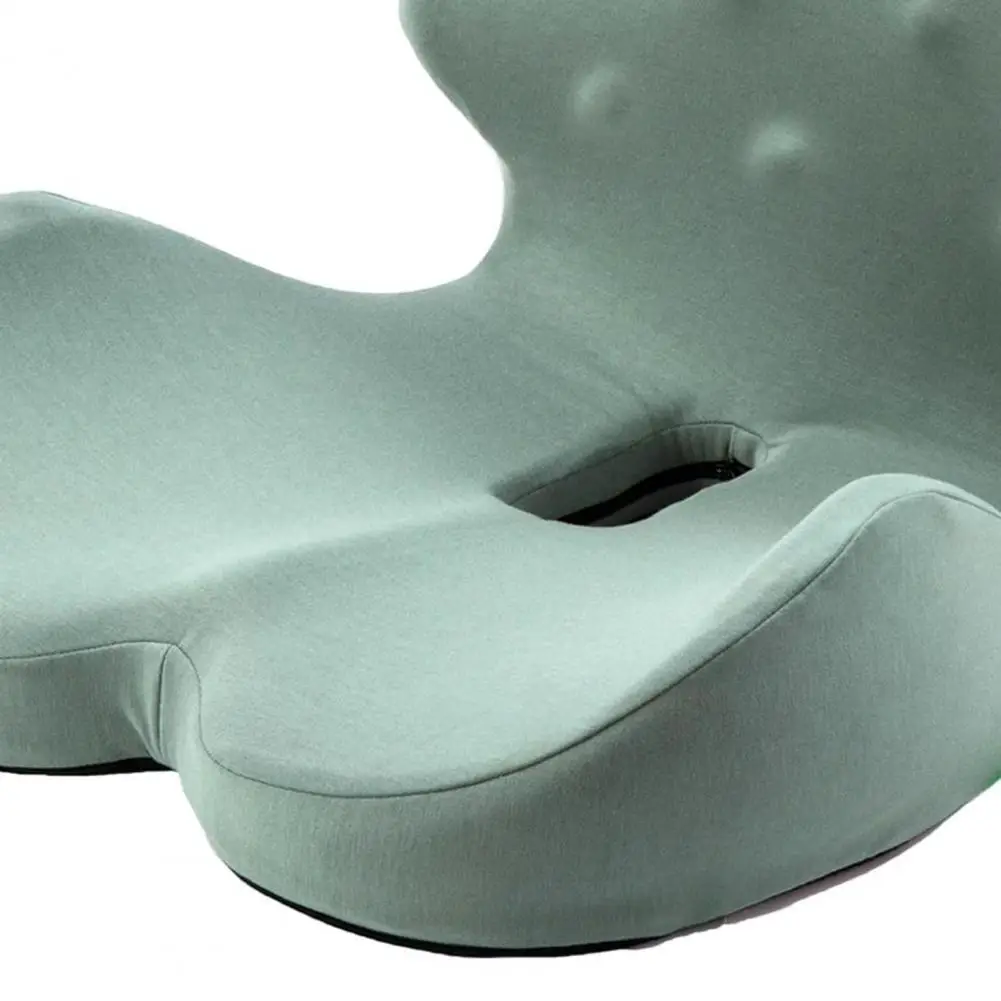 Travel Seat Cushion with Backrest Memory Foam Buttocks Cushion Memory Foam Seat Cushion for Office Chair Ergonomic for Long
