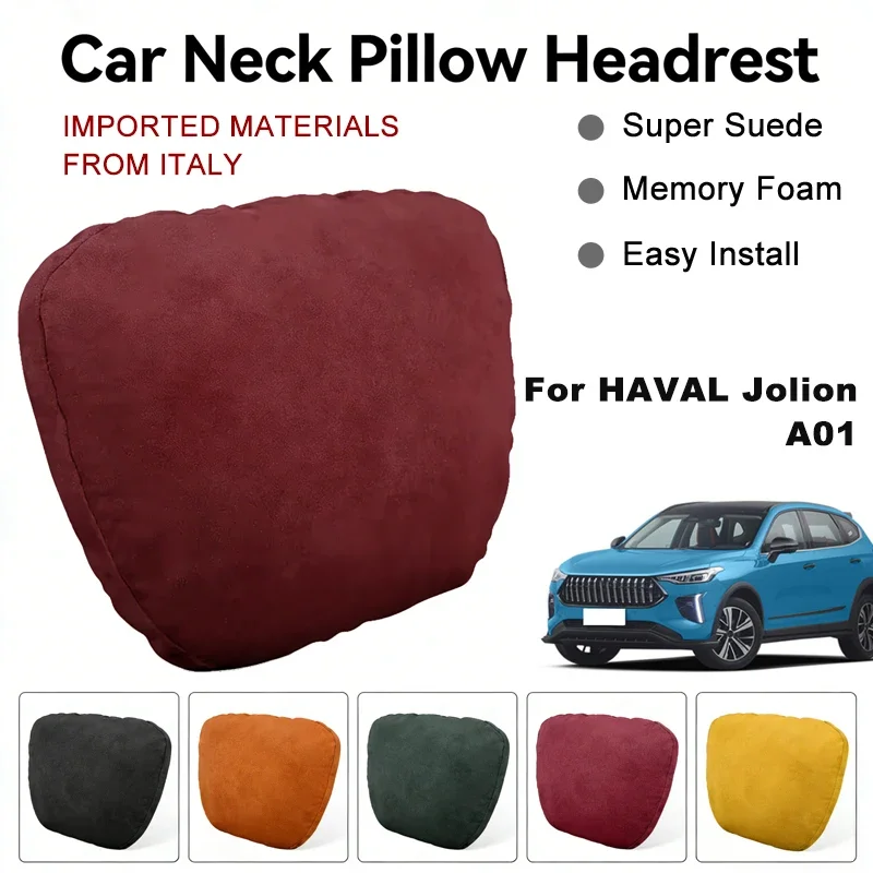 

Italy Suede Car Neck Rest Pillow For HAVAL Jolion A01 Seat Head Neck Support Cushion Auto Interior Accessories