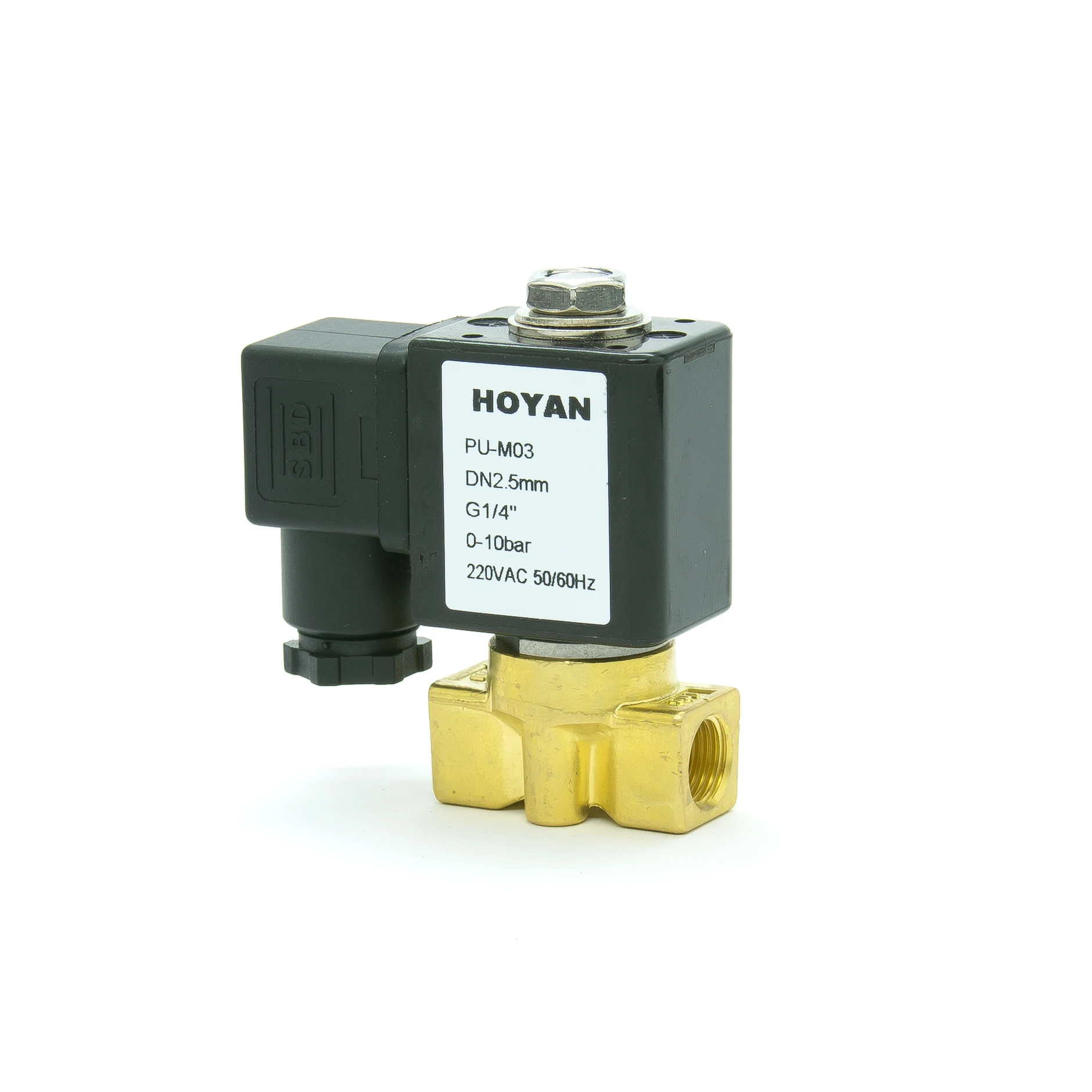 PU  series Two-position two-way 2/2 small direct acting solenoid valve Solenoid Valves normally closed,