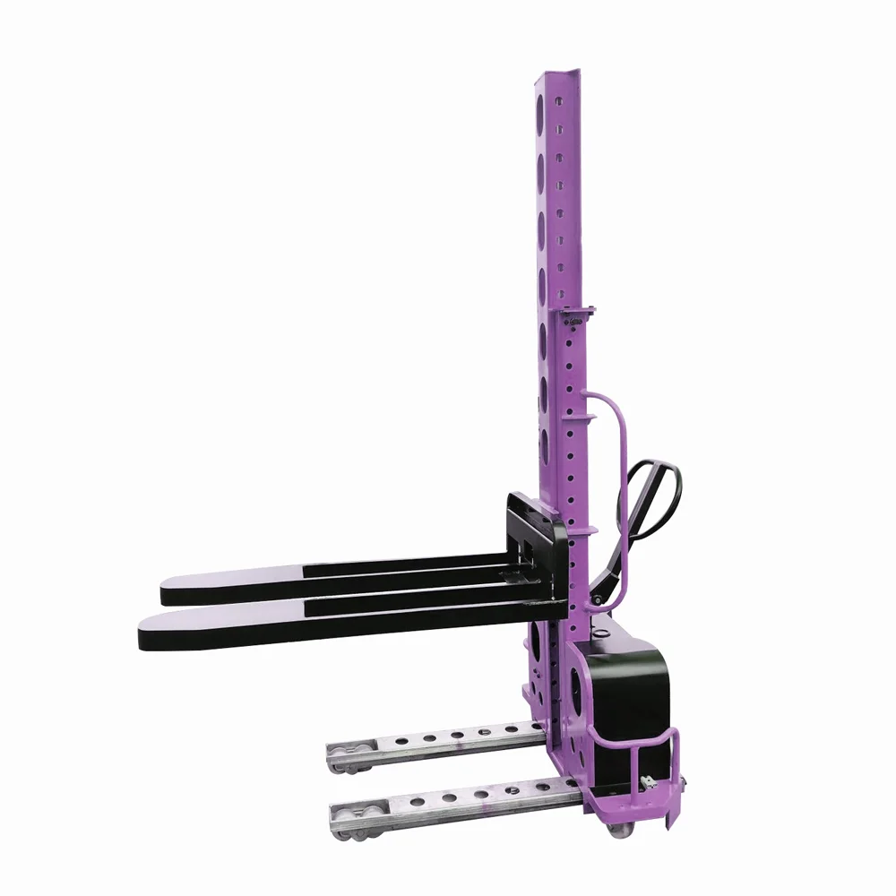 700kg Self-Lift Portable Semi Electric Pallet Stacker Similar to a Forklift with Lifting Capabilities