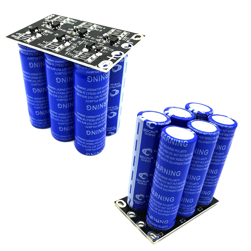 Super Capacitors Farad Capacitor Modules 16V 16.6F SuperCapacitors With Double Protection Board UltraCapacitor