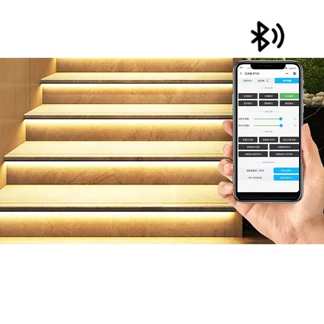

Smart Pir Motion Sensor LED Stair Step Light Kit Embedded Stair Wall Light Indoor and Outdoor Human Body Sensing Staircase Light
