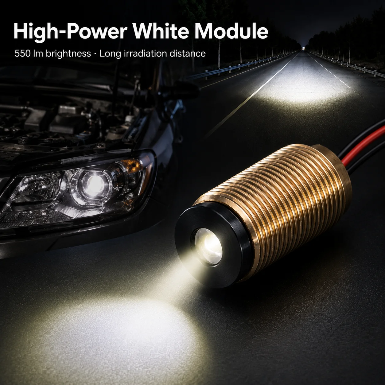 ZhonNa 550lm High Power White Laser Module DC12V M13 Thread Car Searchlight Repair Tool Instrument Meter Accessory Lighting Part