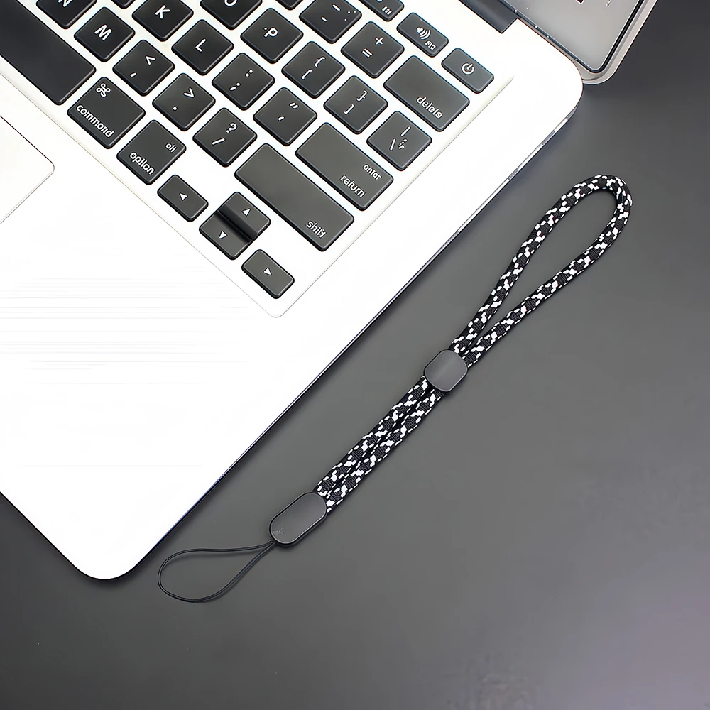 5 Stück 12-45cm Handyhüllenband USB-Schlüsselband Kurzes Lanyard Verstellbare Handschlaufen Anti-Verlust-Handgelenksband für Schlüsselanhänger, Handy, Kamera – Detail 9