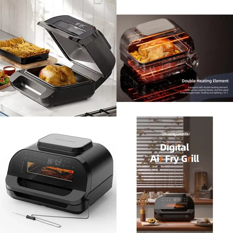 2023 New Oil Free Air Fryer with Touch Screen Panel