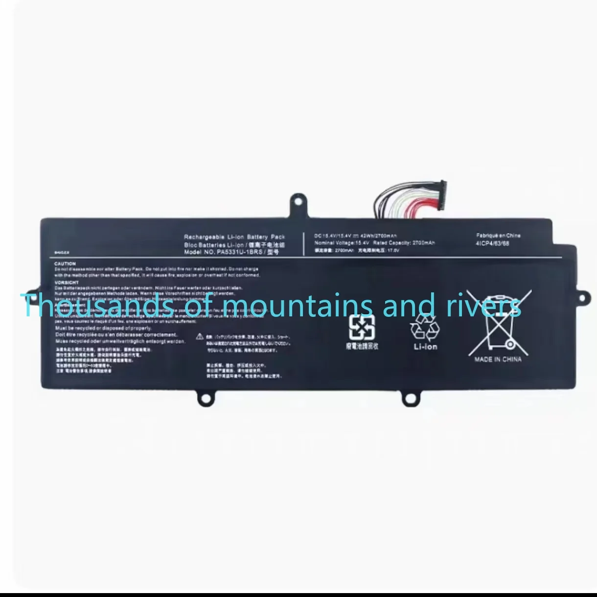 

PA5331U-1BRS Аккумулятор для ноутбука Toshiba Dynabook Portege A30-E A30-E-174 X30L-G X30L-G1331 A30-G A40-E A40-E-1D6