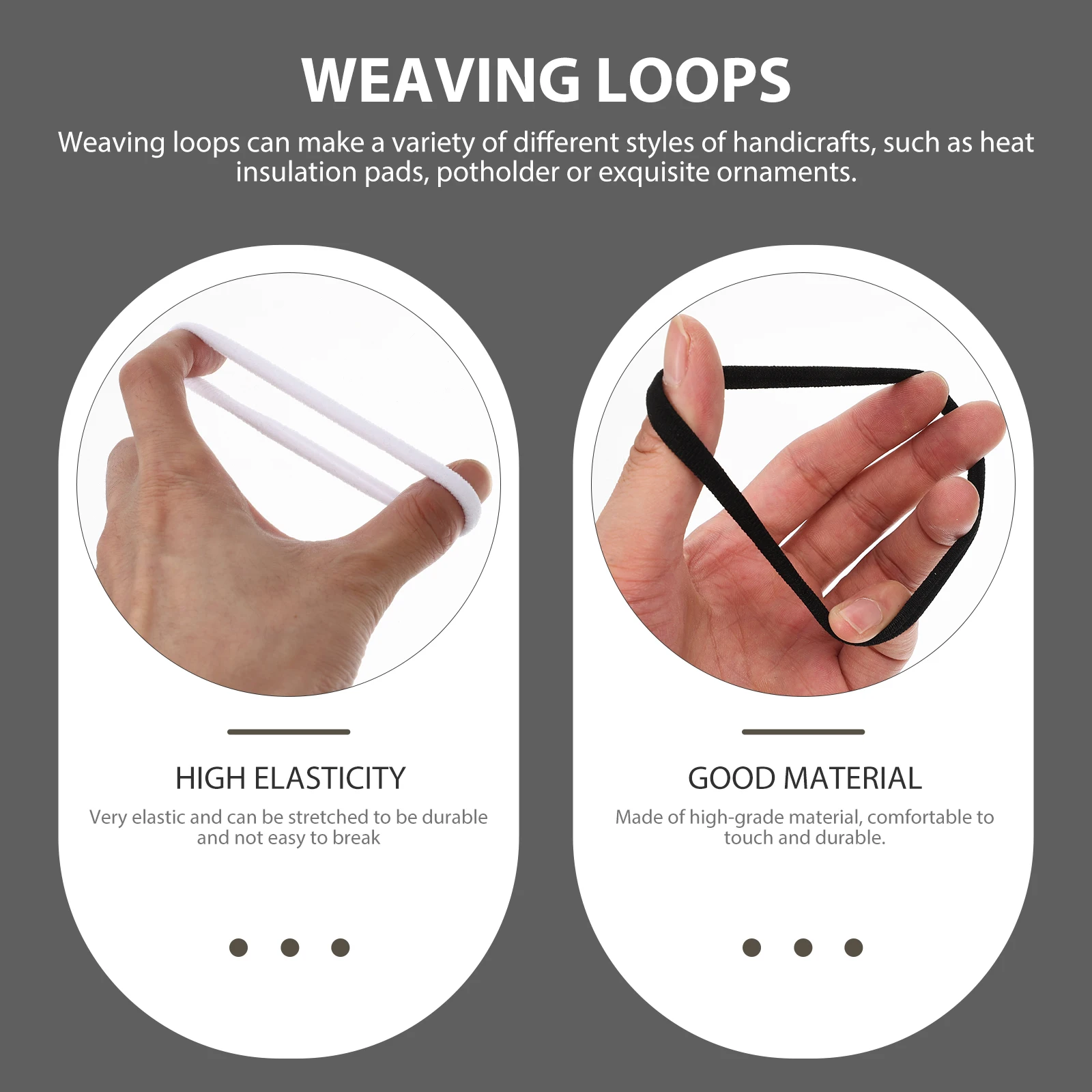 

192 Pcs Braided Rope Coaster Loom Potholder Loops Kit to Make Potholders Tool Kits for Kids Weaving Acrylic Looms