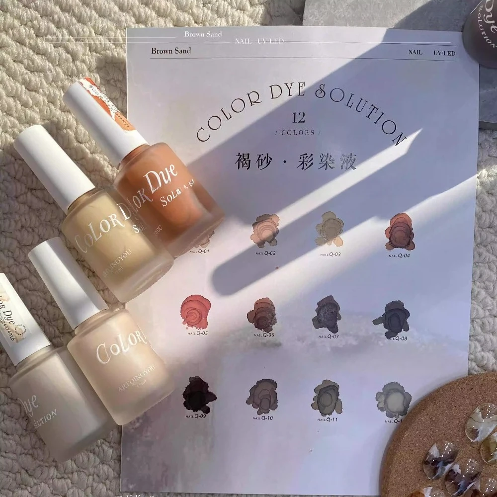 

Blooming Nail Polish Marble Nail Ink Tint Gel Watercolor Ink Nail Art Blossom Gel Polish Semi Permanent Soak Off UV Gel Varnish