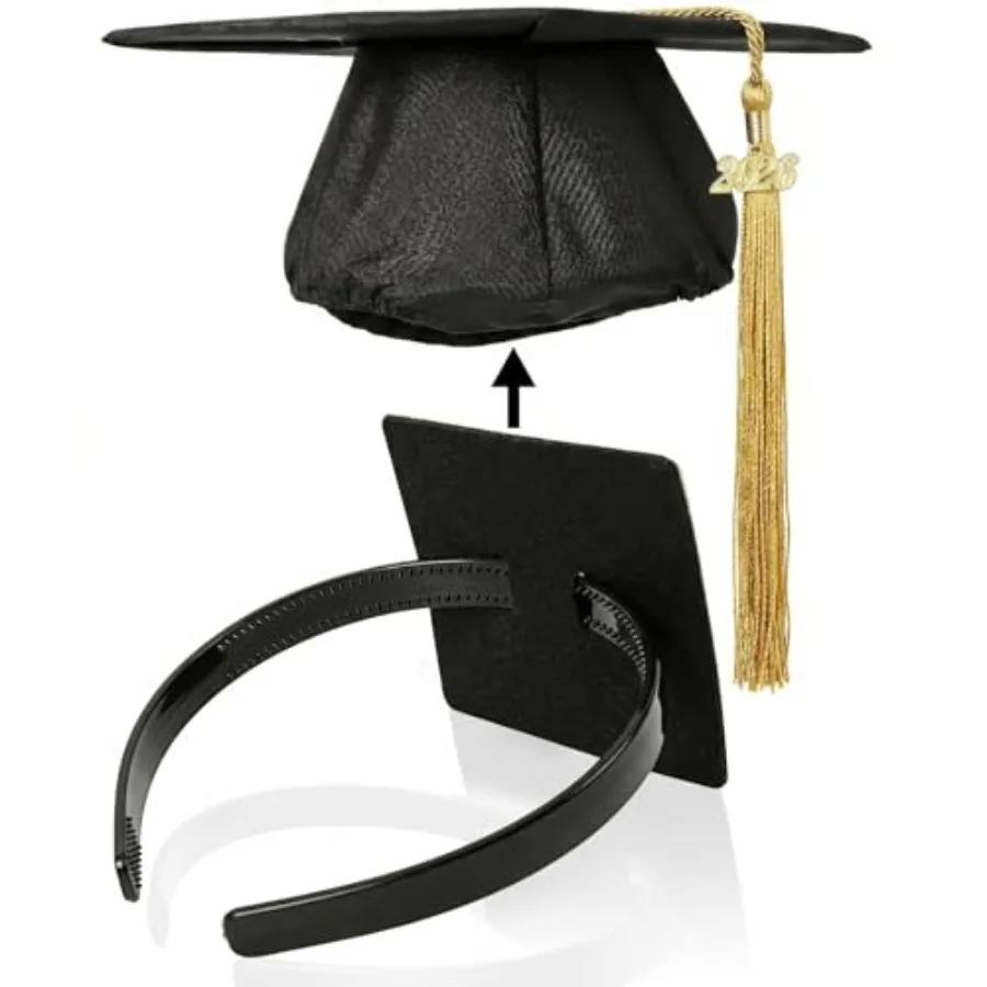 Graduation Cap Headband, Firm Anti-fall HairBand for Graduation Hat, Graduation Gifts Hat Accessories for Graduates, Students,