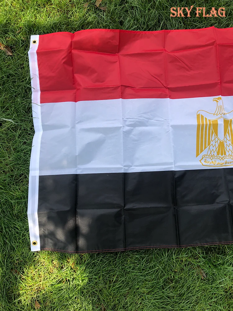 Egypt Flag 90x150cm High Quality Double Sided Printed Polyester EG EGY Egypt  Flag for home decoration