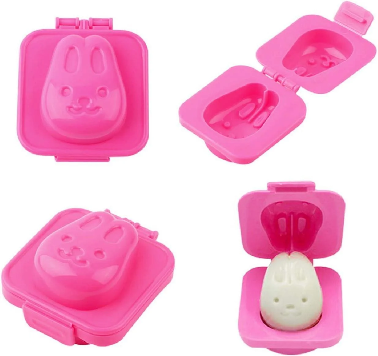 6Pcs/set Cartoon Rice Ball Mold Boiled Egg Mold Bento Maker Sushi Tools Kitchen Gadgets Random Color