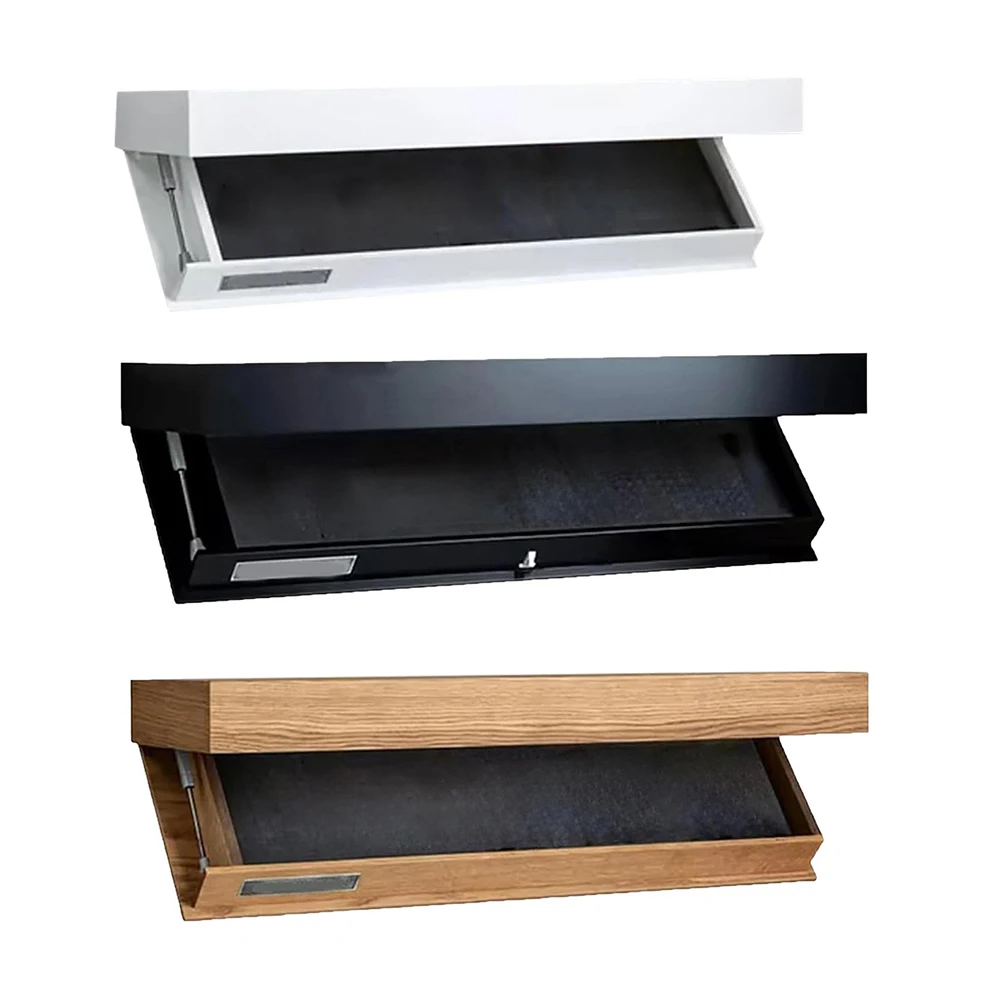 

Wooden Magic Flap Shelf with Secret Compartment Concealed Floating Shelf Wall-Mounted Hidden Shelves for Home Decor