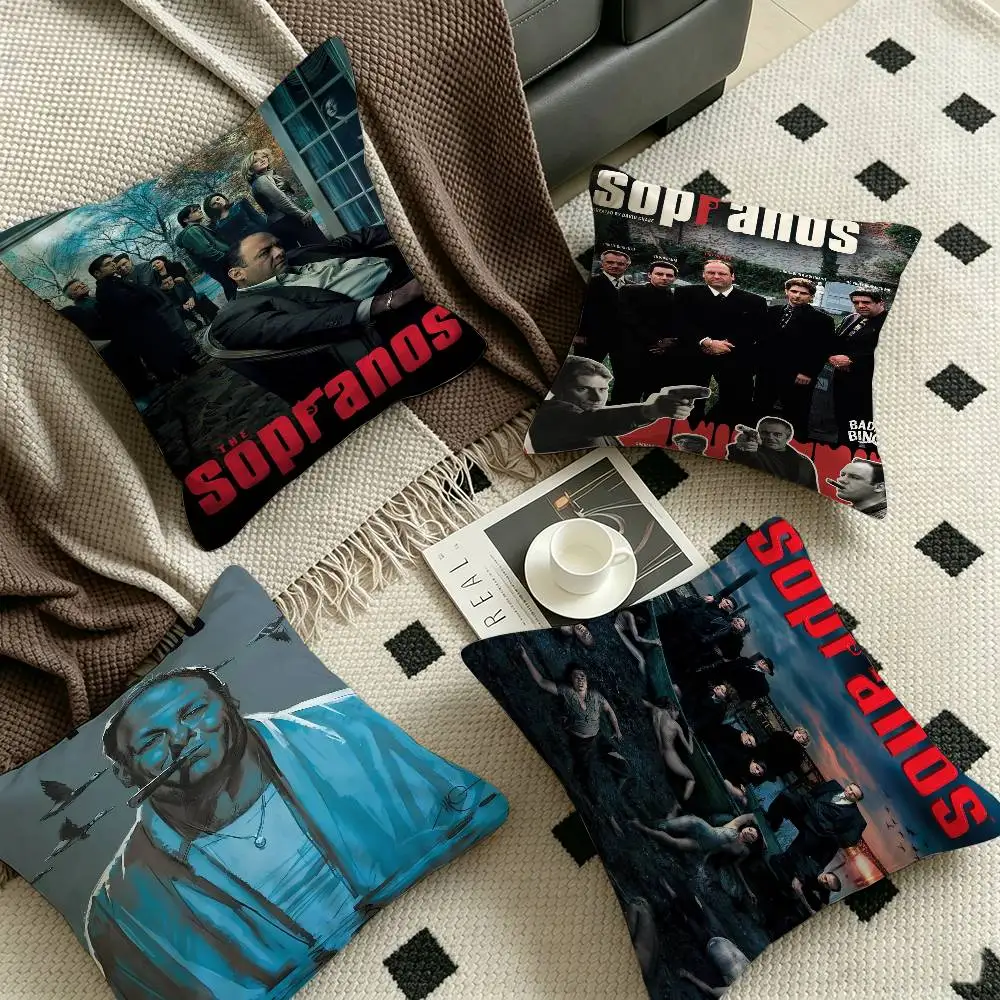 Poster The Sopranos Family   Personalized picture text home decorative pillows Household Gifts 45x45cm