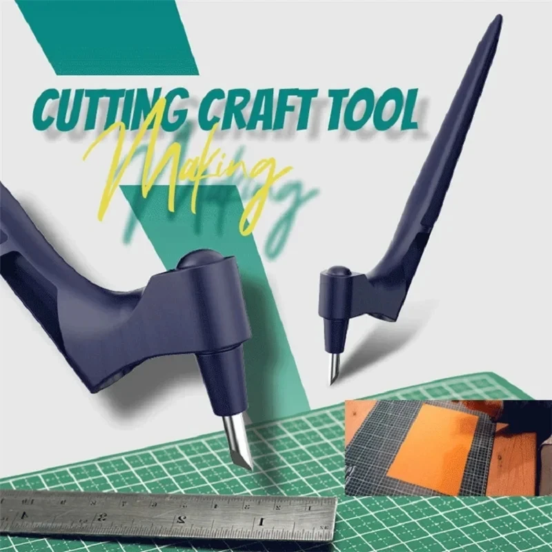 360 Rotating Art Knife DIY Art Cutting Handheld Tool Craft Engraving Knife Safety Paper Cutting Hand Tool Labor Saving Portable