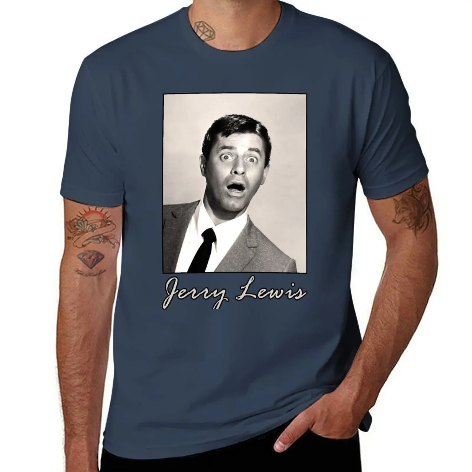 

Jerry Lewis T-Shirt Trendy Print Short Sleeve T-Shirt
