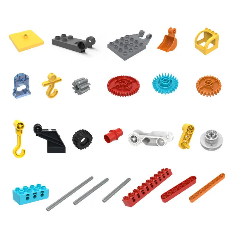 Building blocks gear assembly toys science and technology pieces large particle intelligence compatible teaching accessories