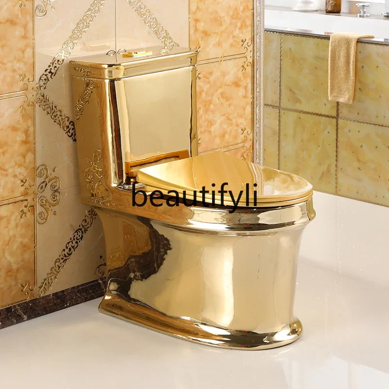 

Personalized gold flush toilet toilet ceramic silent toilet siphon super vortex6239