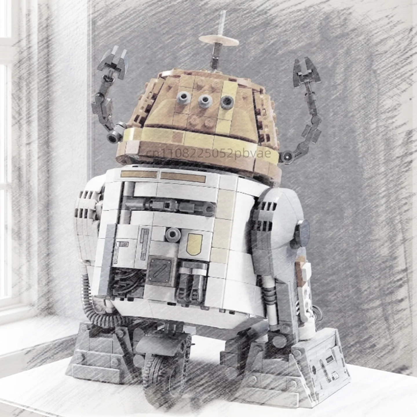 

1000+ pcs Model of DIY Robot Set Model Home decoration interior decoration assembly bricks Collectible Christmas Gift Toy