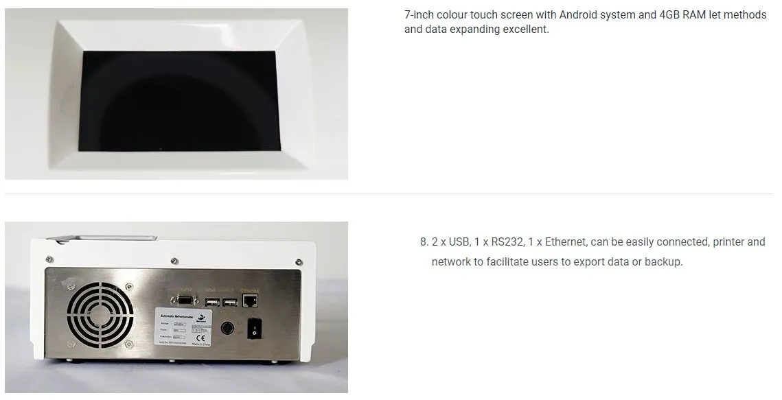 Refractómetro Digital totalmente automático, serie RFT-A, alta resolución de medición