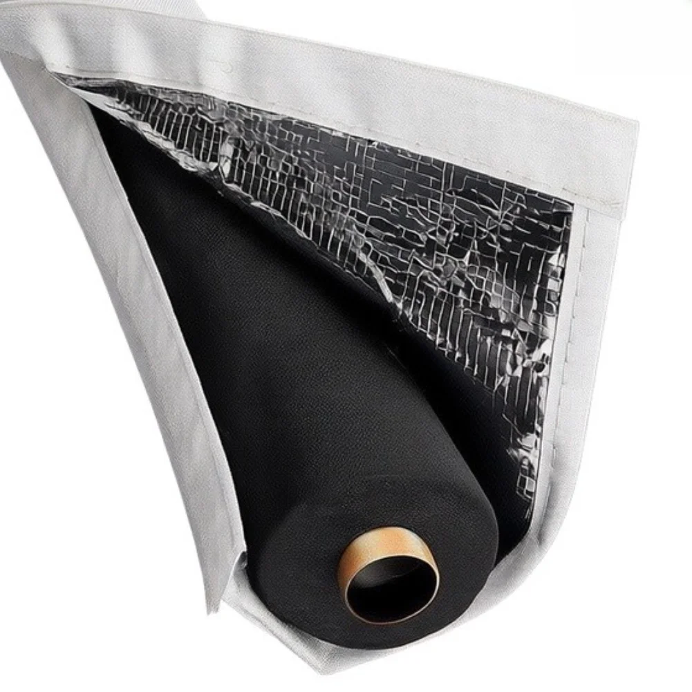 Waterproof Triple Layer Pipe Insulation Cover for Copper HVAC Lines Sun and Freeze Protection 180 x 25 cm White
