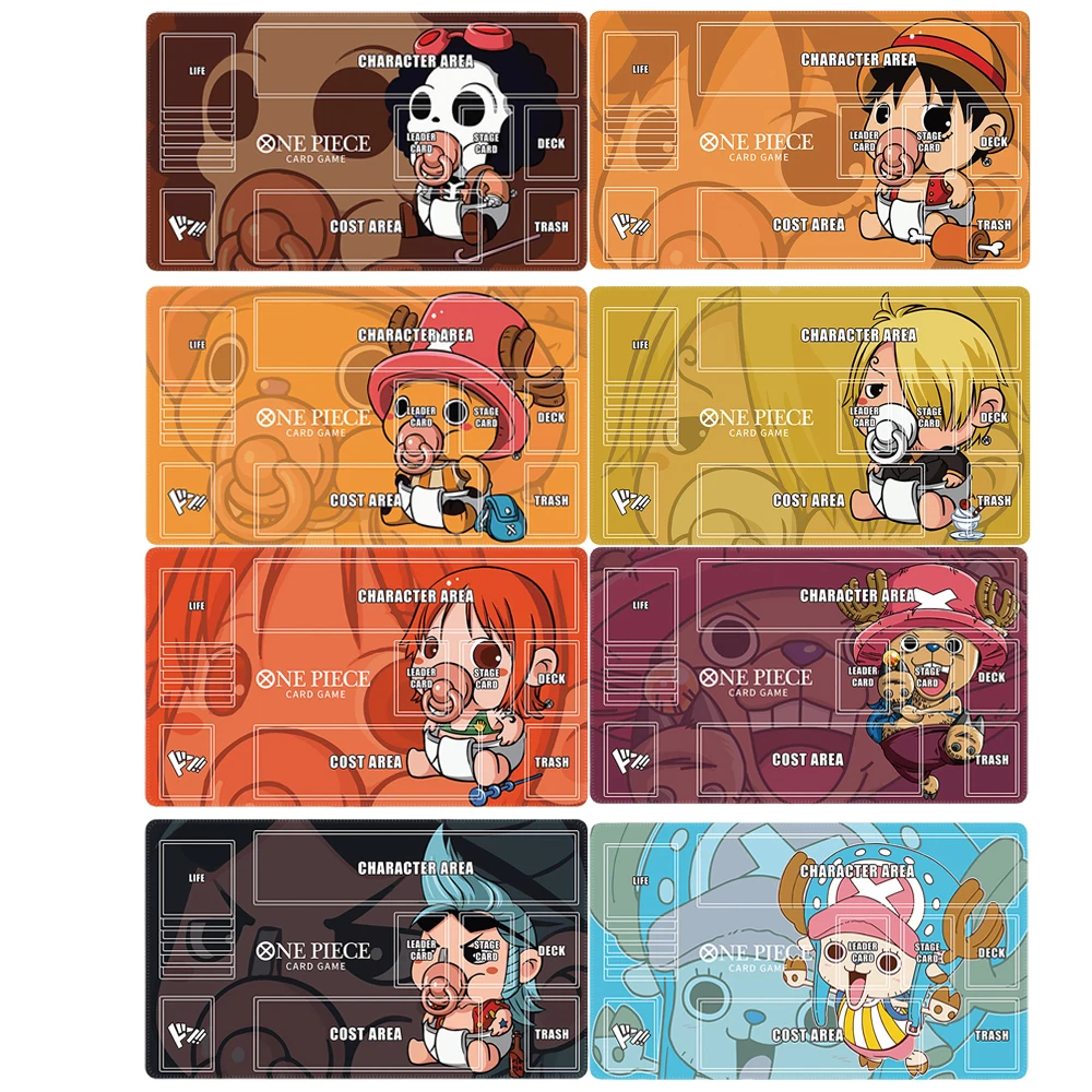 Anime One Piece Card Mat Monkey D Luffy Roronoa Zoro Nami Comic Version Individual Dedicated Game Battle Card Mat Gift Toy