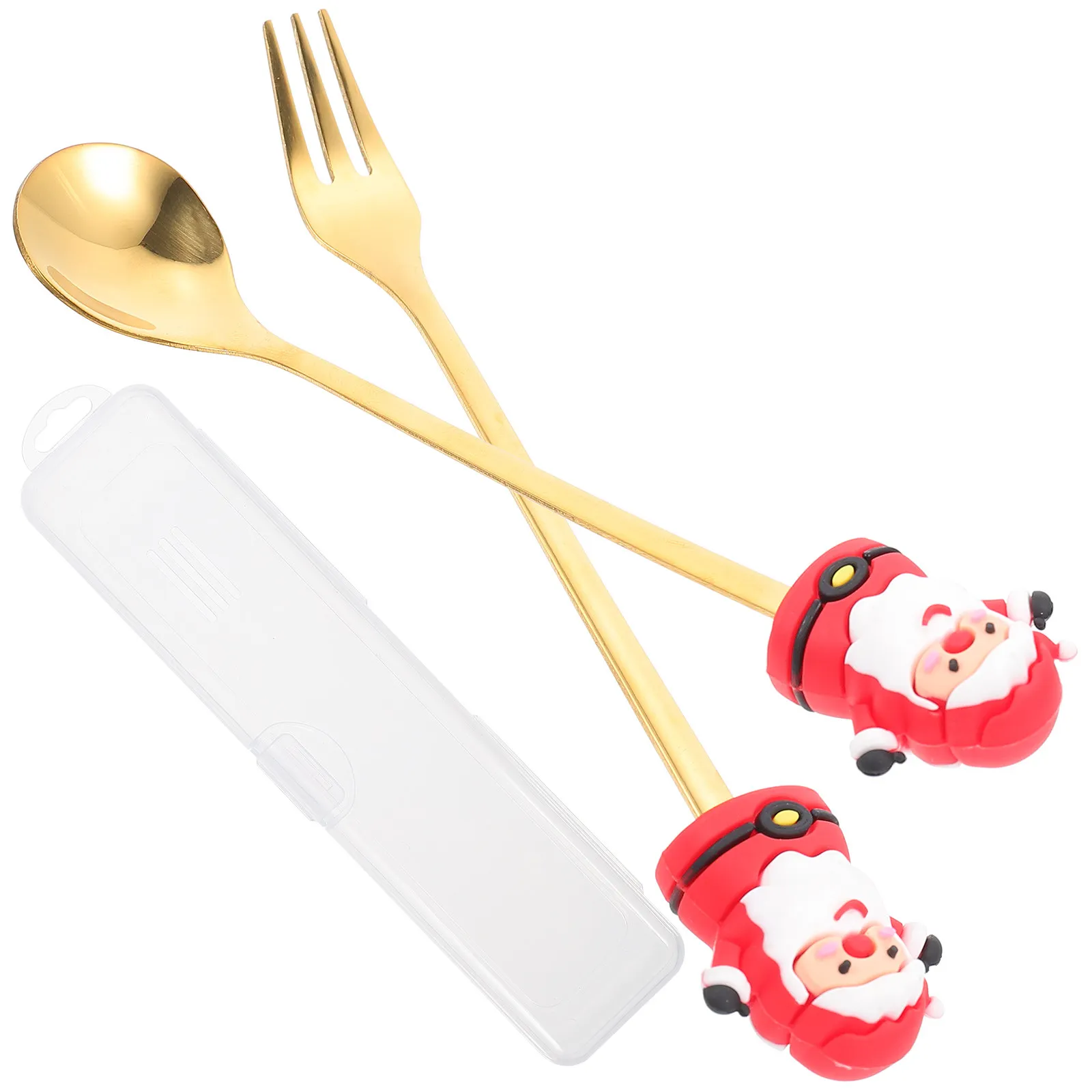 1Set Party Stainless Steel Tableware Christmas Cutlery Set Elegant Comfort Grip Flatware for Office Home Restaurant Catering
