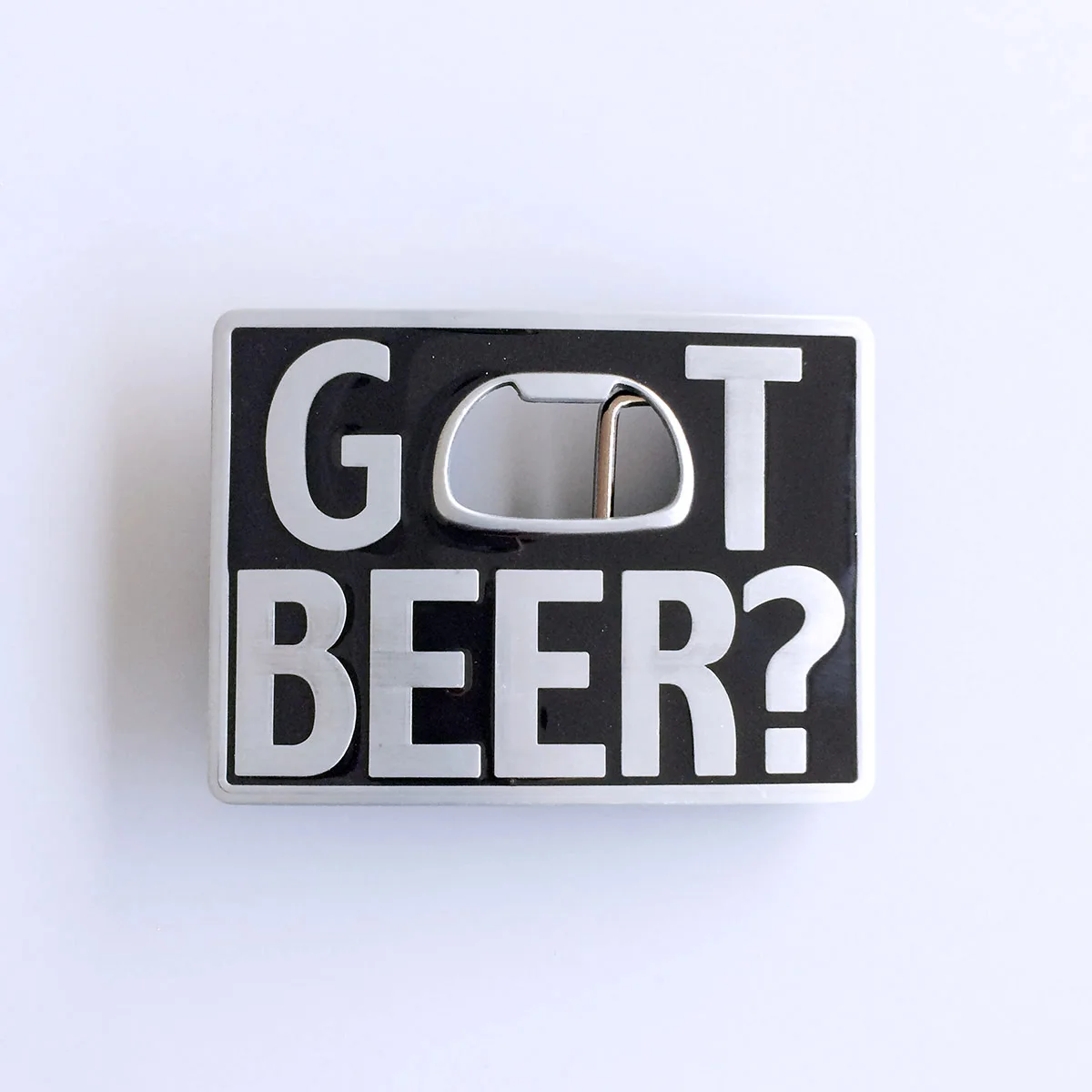 Vintage Style Got Beer Bottle Opener Rectangle Belt Buckle BUCKLE-OC021