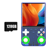 New R36 Ultra Retro Handheld Video Game Console 128GB 20000+ Games 4.0 Inch Screen 3D Joystick Linux Portable Game Player C