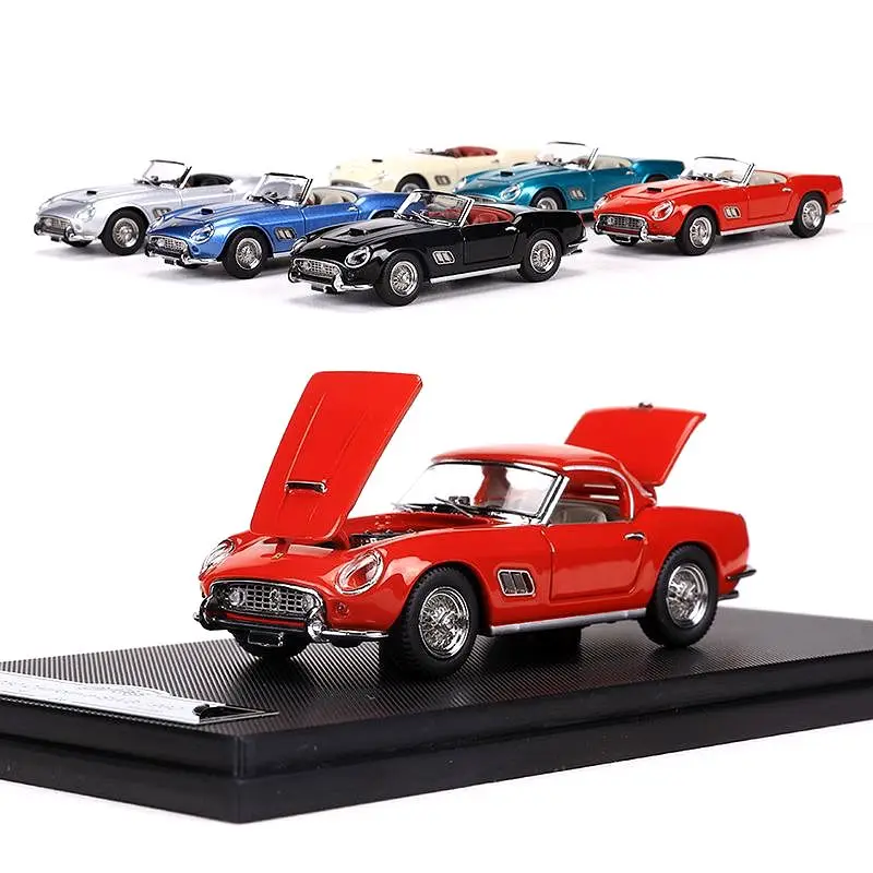 GFCC 1:64 250GT California Convertible Classic Coupe double door alloy car model set in stock