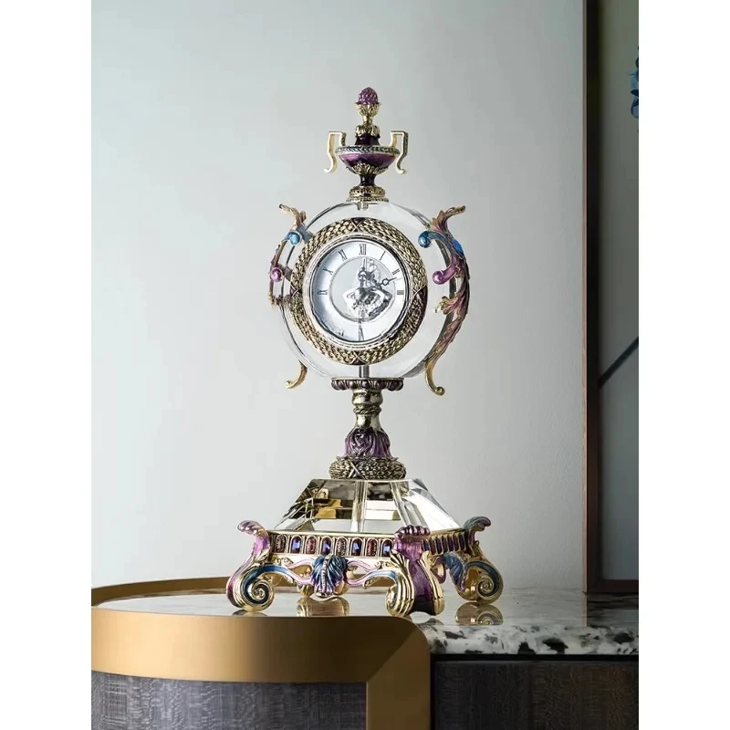 

Модель часов в европейском стиле, эмалированная мягкая декорация для дома, гостиной, телевизора, кабинета, офиса