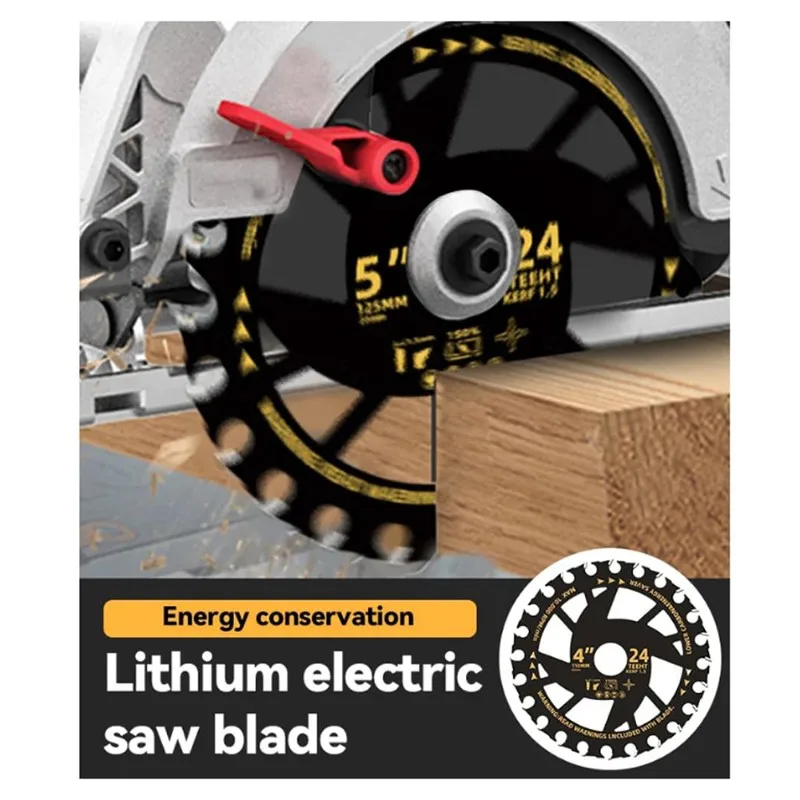 

Эффективное энергосберегающее литиевое электрическое пильное полотно 5 дюймов для деревообработки, циркулярный отрезной диск, электрическое пильное полотно-ABXK