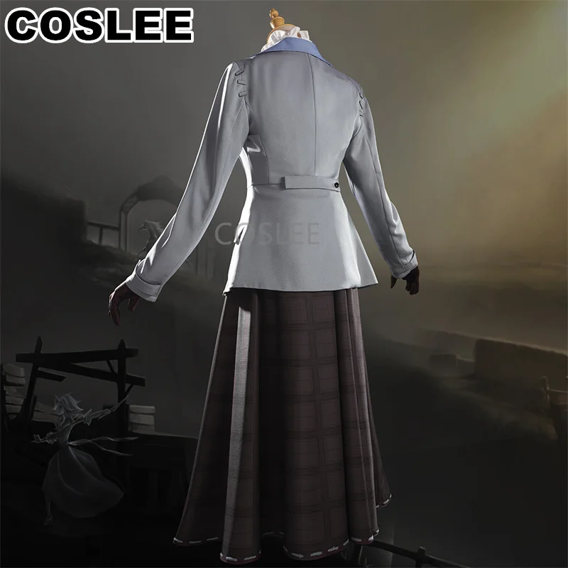 COSLEE Identity V Alice DeRoss Cosplay Costume New Survival Reporter Game Suit Uniform Dress Halloween Party Outfit For Women