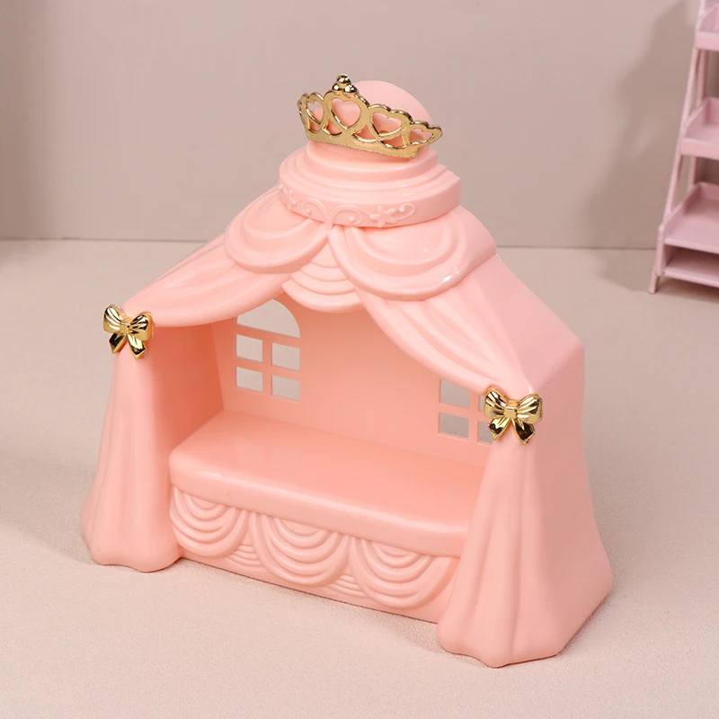 1:12 casa de bonecas mini cama de princesa modelo casa de bonecas quarto móveis decoração casa de bonecas acessórios fingir jogar brinquedos