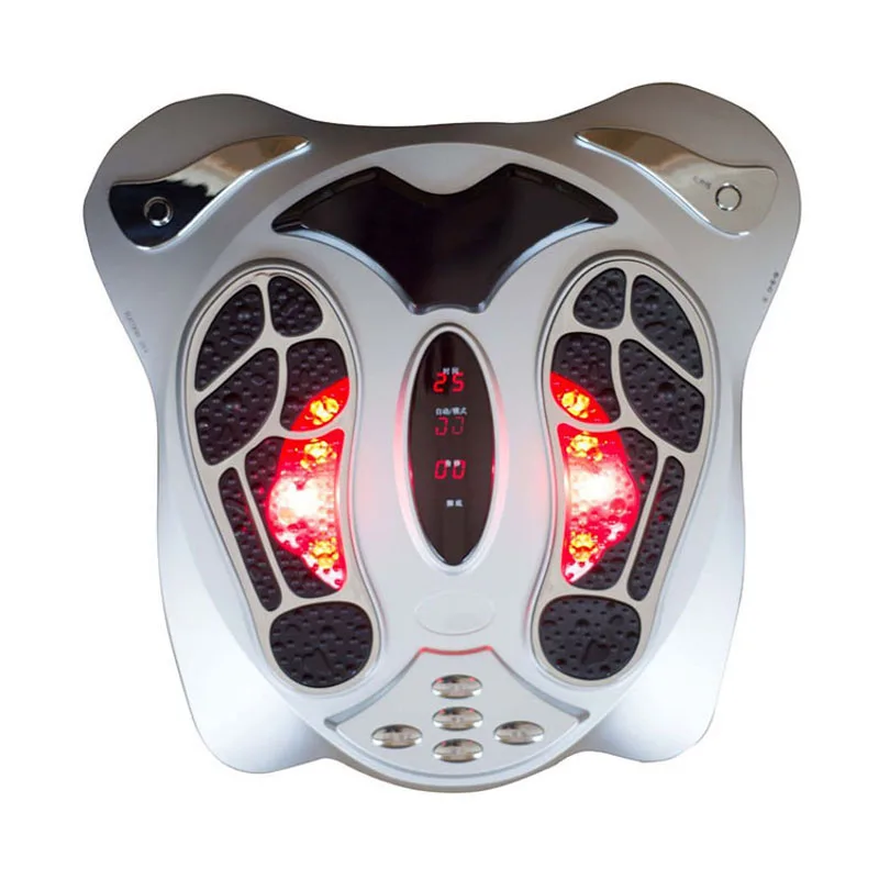 Electric Foot Massager Machine Heat Far Infrared Acupuncture Shiatsu Feet Massage Blood Circulation Device Body Physical Therapy