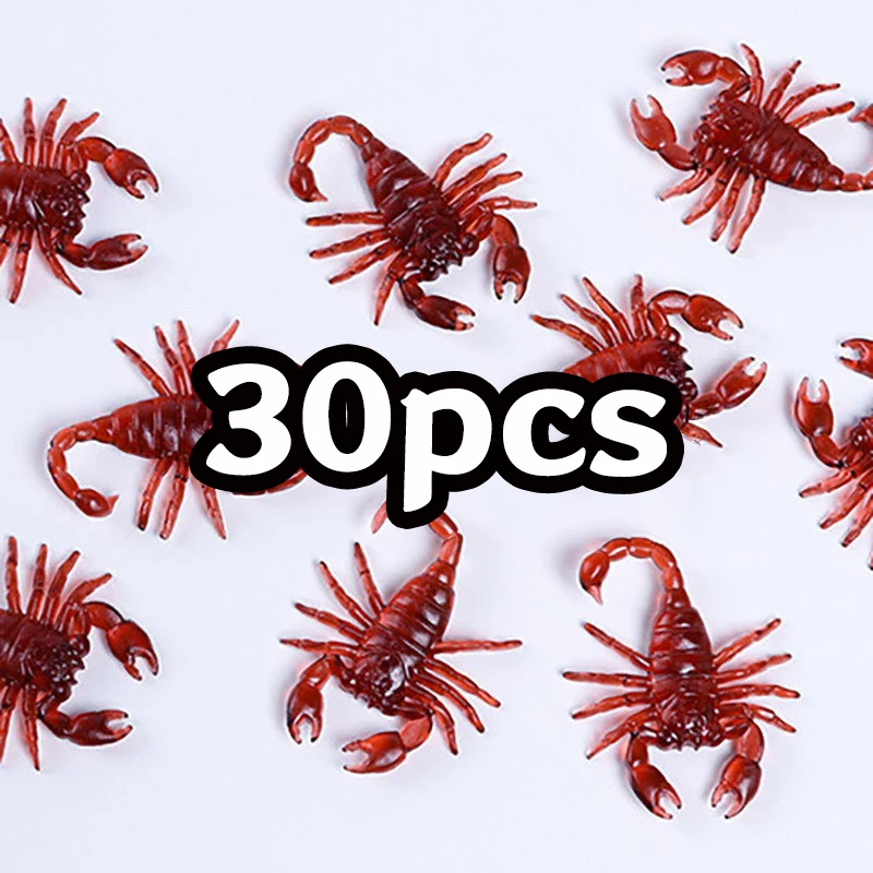 50pcs Realistic Bugs Toy Fake Cockroach Prank