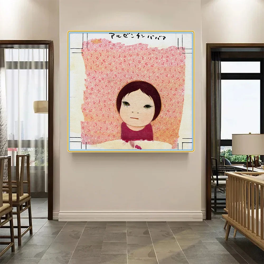 Yoshitomo Nara《Argentina Babaa》Canvas Oil painting Artwork Poster Picture Modern Wall decor Home Living room Decoration