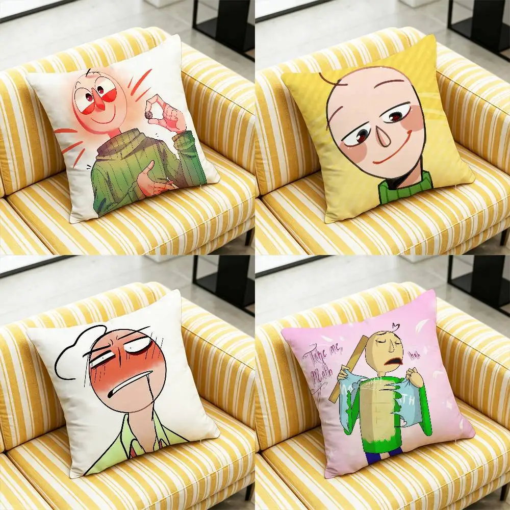 For Baldis Basics In Education And Learning Throw Pillow Case Cover Custom Decorative Pillowcase Cushion Covers Decor DIY Gift
