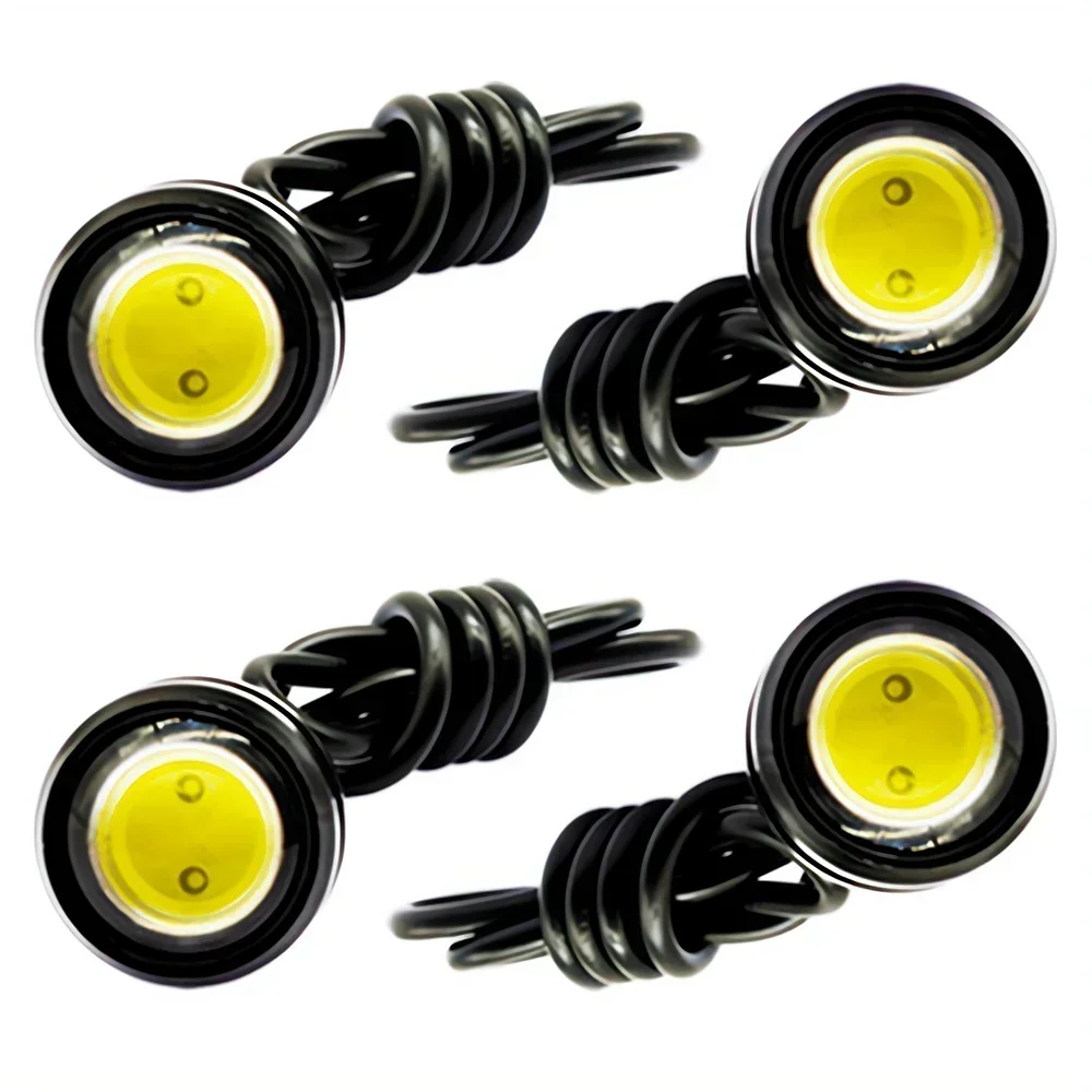 Eagle Eye Light 자동차 LED Dc 12v 주간 주행 DRL 백업 모터 주차 신호 램프, 방수 자동 안개 일광 스마트 전구, 4PCs