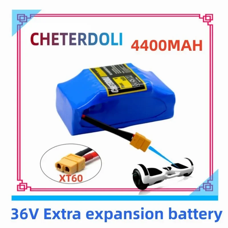 

Aleaivy 36v Battery 42v 4.4Ah Rechargeable Lithium ion Battery for Electric Self Balancing Scooter HoverBoard Unicycle 18650 Bat