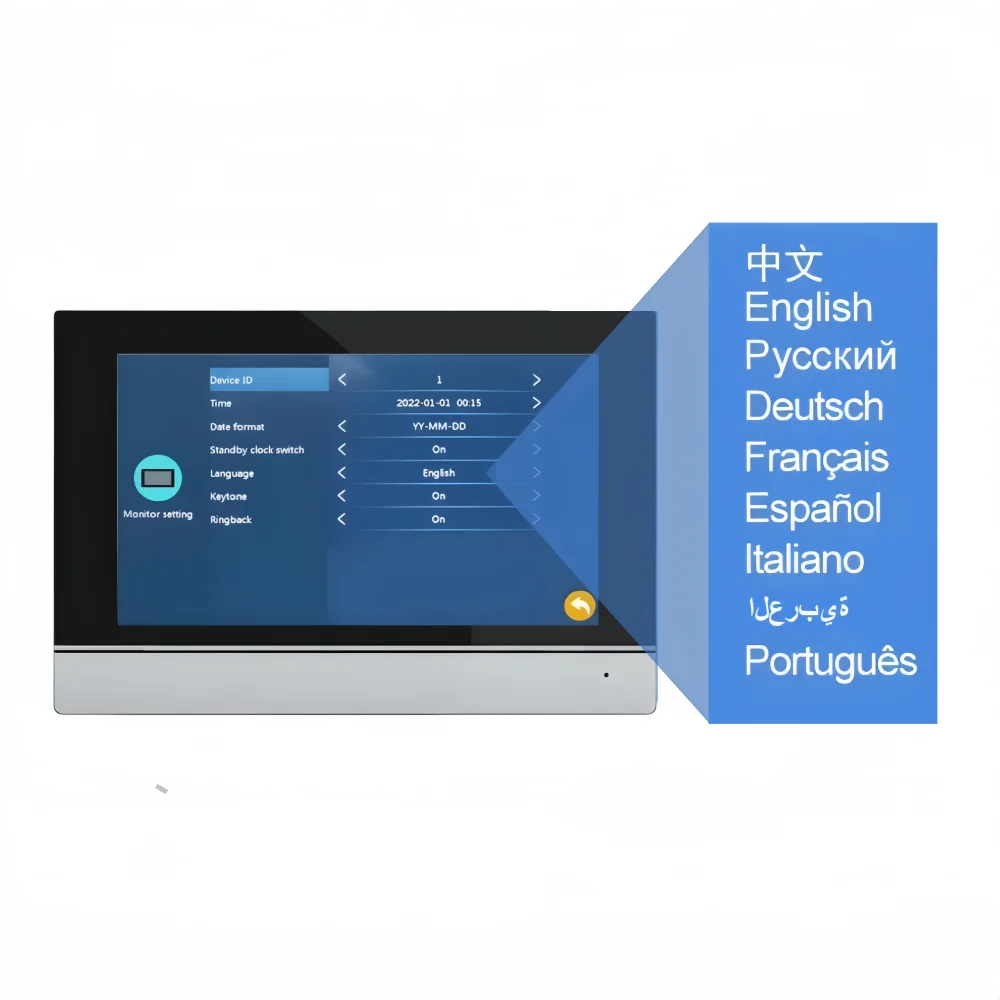 Kabel 7 Zoll Video Türklingel Intercom Villa Handheld Tür Telefon Farbe 1080p Bildschirm Video Tür Zugangs system für zu Hause Wohnung