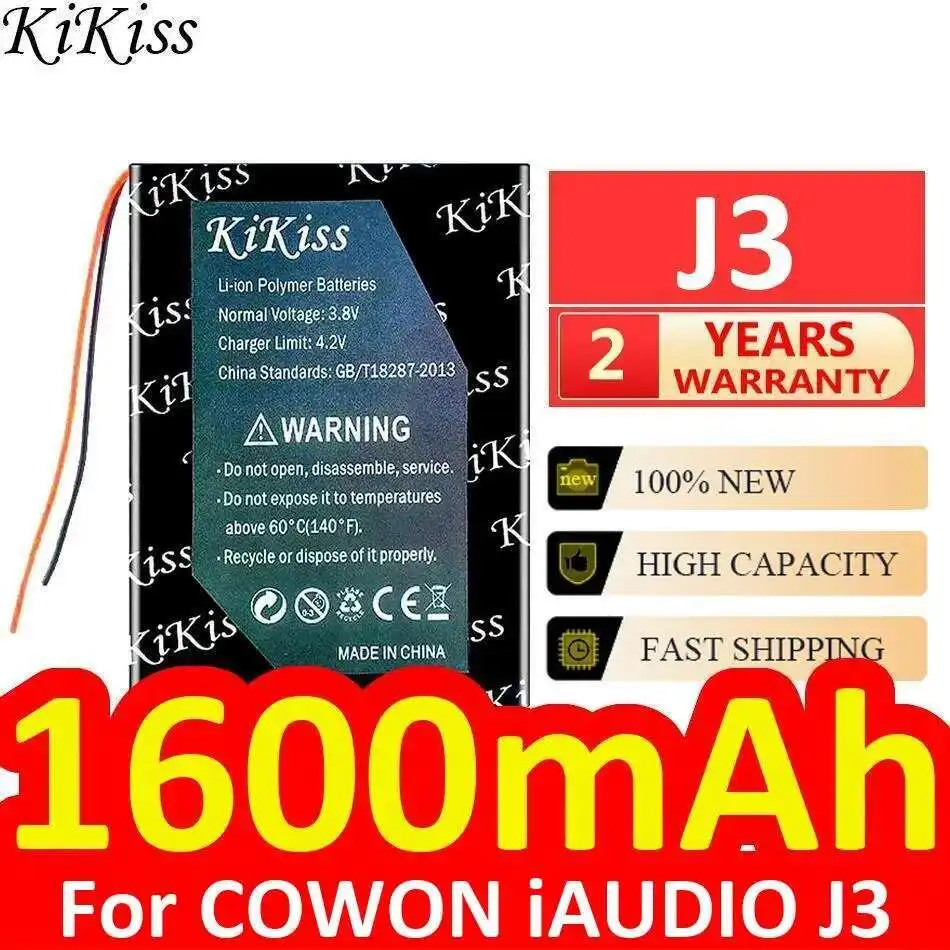 

Premium Replacement For Cowon Iaudio J3 1600Mah Fast Charging Portable Music Player Battery