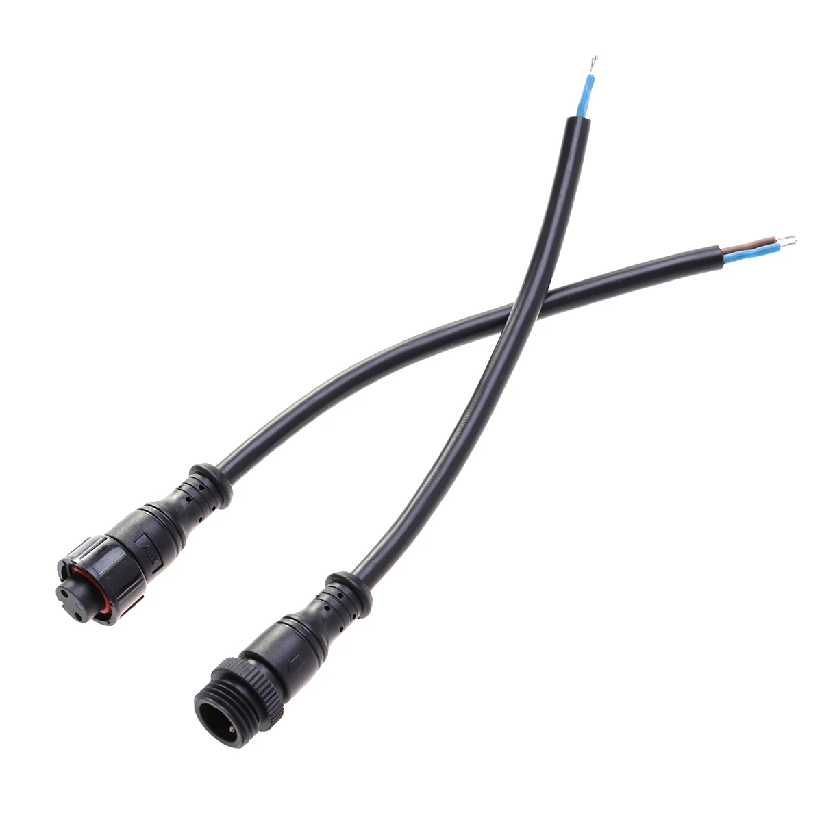 

2pcs Waterproof Plug Connector Electrical Connectors Wire Terminal Solar Panel String Light Cable Outdoor Garden Use Heat