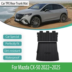 For Mazda CX-50 CX50 CX 50 2022 2023 2024 2025 Car Rear Trunk Mats Waterproof Pads Anti-Dirty Carpets Auto Interior Accessories