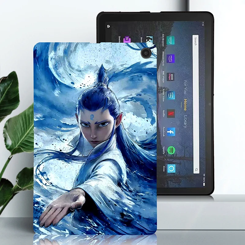 Capa de silicone para amazon fire max 11 kindle paperwhite 2024 flexível macio tpu capa traseira preta