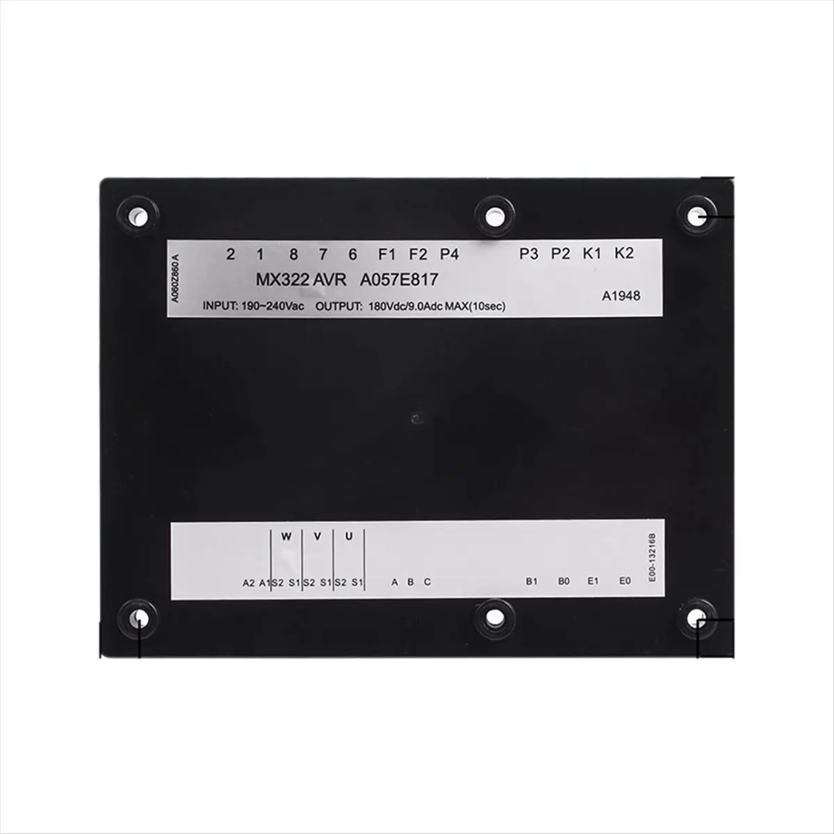 

【ABODE】MX322 AVR Бесщеточный генератор, пластина напряжения, автоматический регулятор напряжения, стабилизатор напряжения, пластина, детали генератора