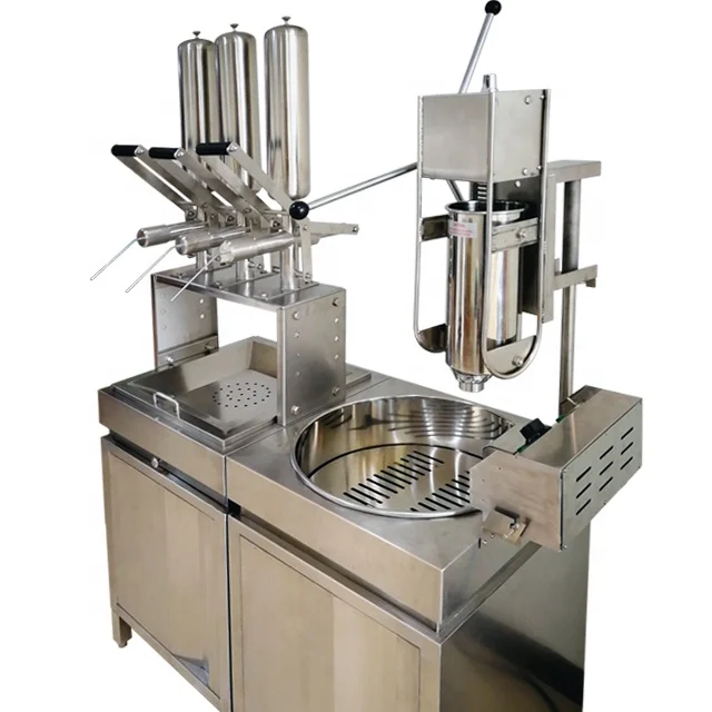 

Churros Machine With Fryer Churros Filler With Cabinet 3L Churros Filling Machine Jam Filling Machine System Hot Sale 2024