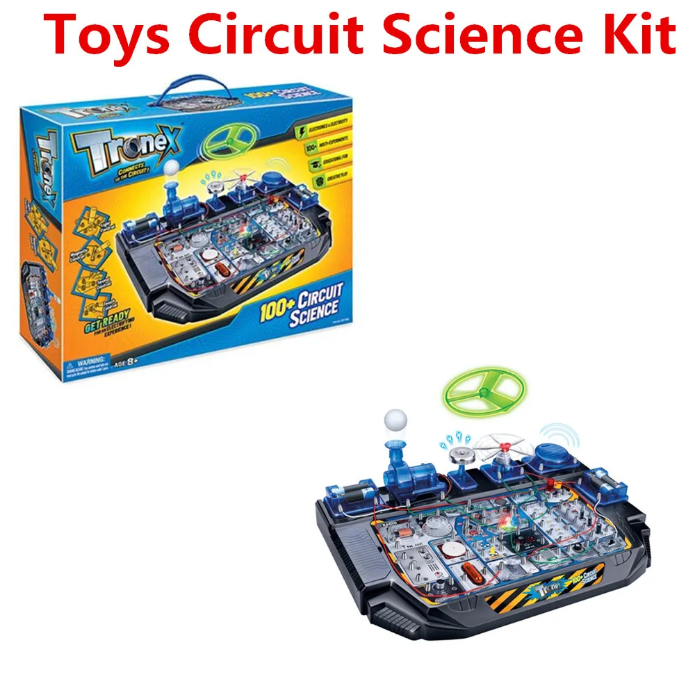 Toys Circuit Science Kit, 100 Electrical Experiments with Lights, Sounds, and Action Science Experiment Toy Children's Gift