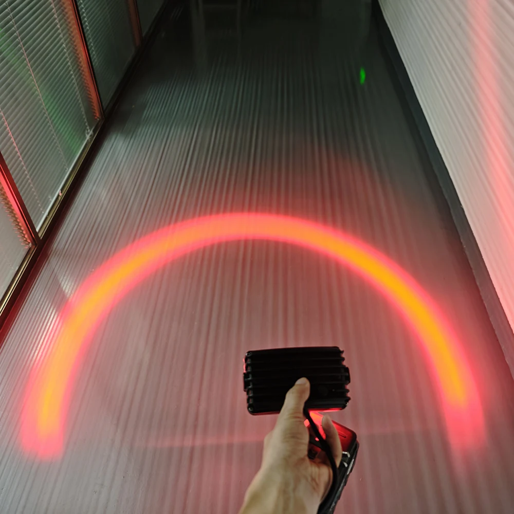 4-LED Arc Beam Forklift Safety Warning Light, 20W Super Bright Strobe Lamp Aluminum Alloy Housing DC12-110V, LED6519