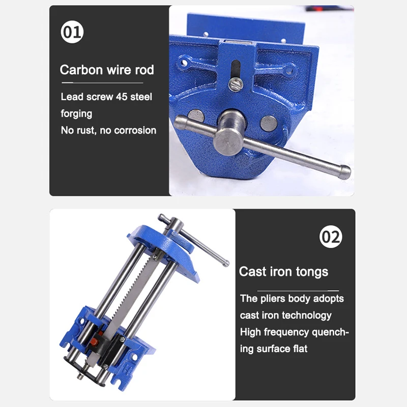 10.5 Inches Woodworking Vise, Quick Release Workbench Bench Vise, Carbon Steel Vice For Milling Machine, Drill Press & Carpentry